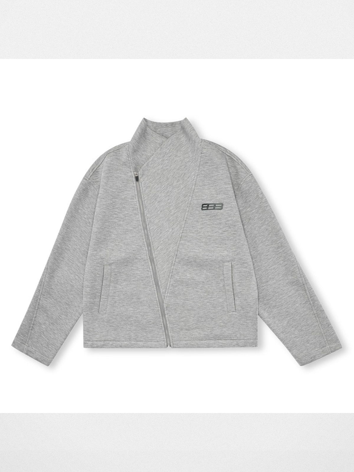 FPA Bias Cut High Neck Jacket in Gray