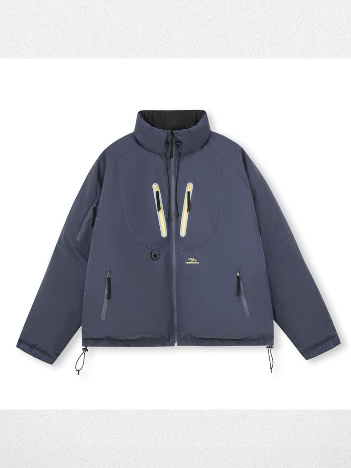 FPA Reversible Weather Resistant Down Puffer in Navy Blue