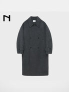 Nans Handmade Double Faced Wool Coat in Gray