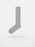 Simple Project Irregular Ribbed Crew Socks in Gray