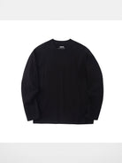 NANS Heavyweight Cotton Long Sleeve Tee in Black
