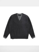 MasonPrince Mock Two Piece Wool Blend Sweater in Gray