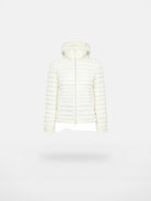RARELY ALIKE Detachable Hood Down Puffer in White