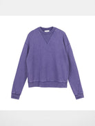 Simple Project Faded V Insert Sweatshirt in Purple
