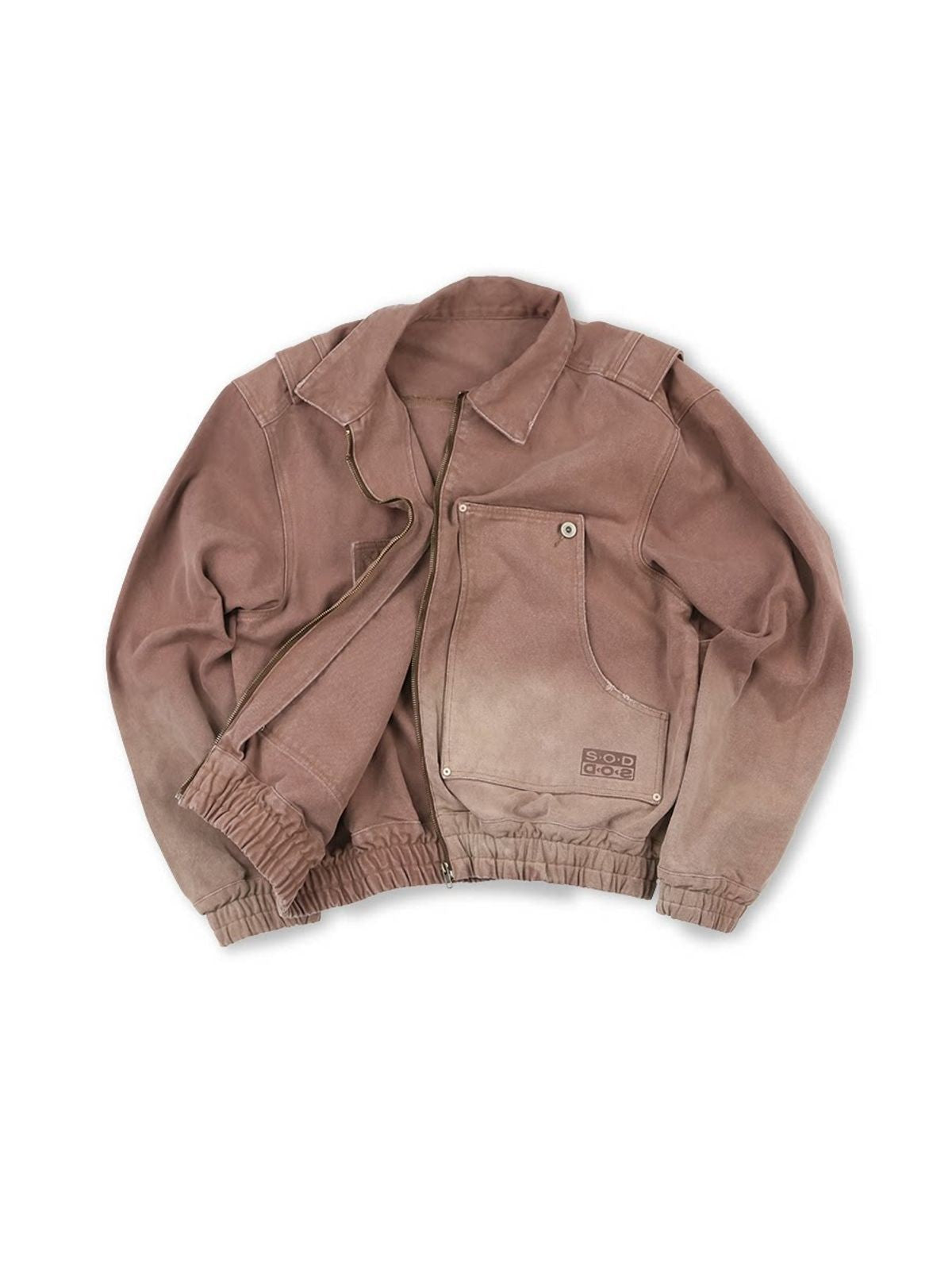 SOD Online Store Distressed Cotton Lumberjack Jacket in Red