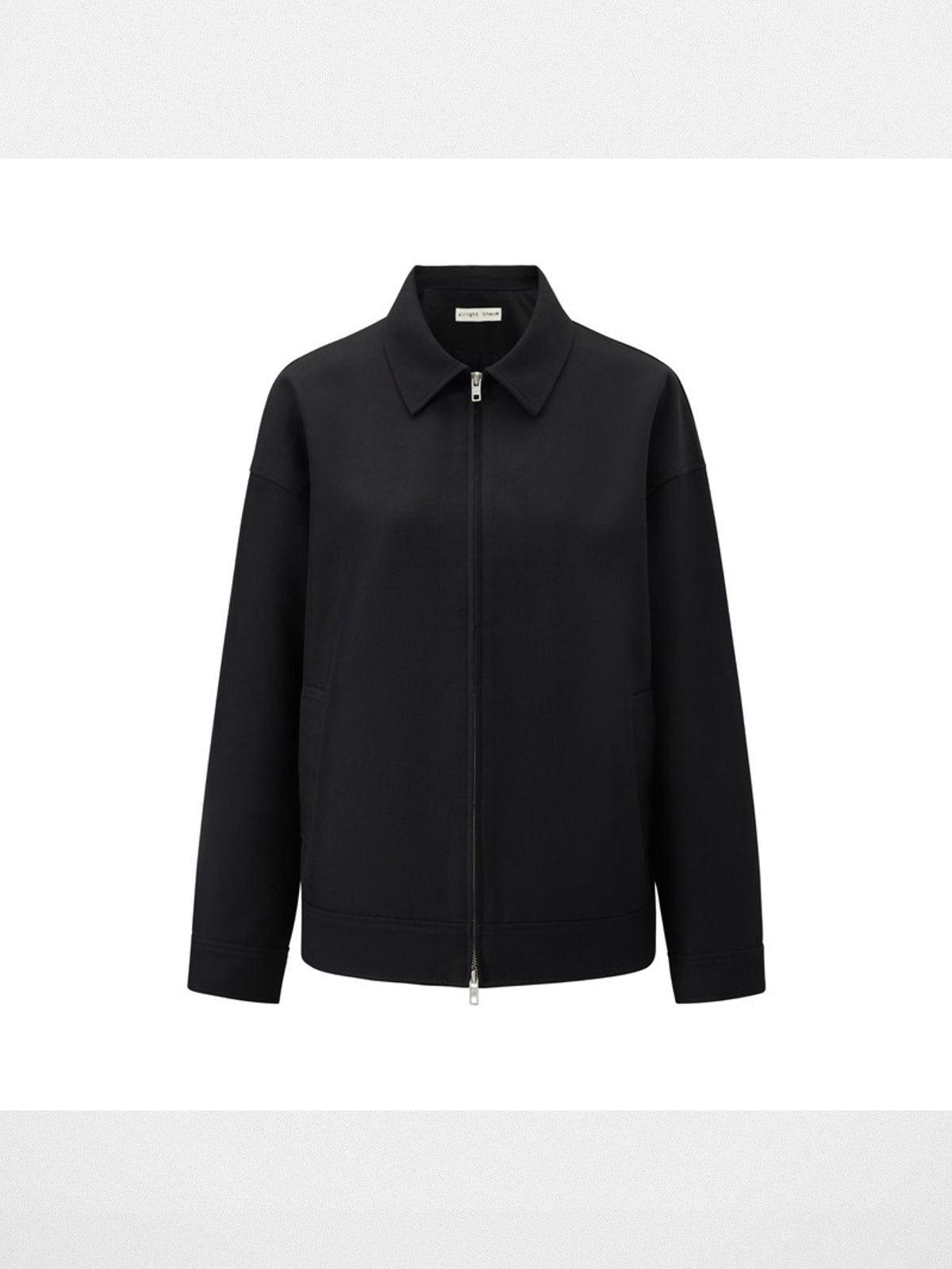 Alright then Oversized Harrington Jacket in Black