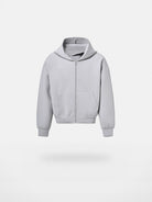 Roolrren Homme Cotton Air Layer Zip Hoodie in Gray