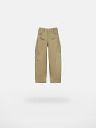 RARELY ALIKE Panelled Wide Leg Cargo Pants in Beige