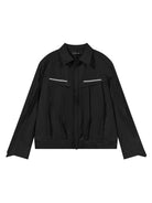 BLINDNOPLAN 3D Pleated Panel Jacket in Black