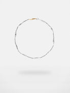 BLACKHEAD Two Tone Lightning Bolt Necklace in Gray