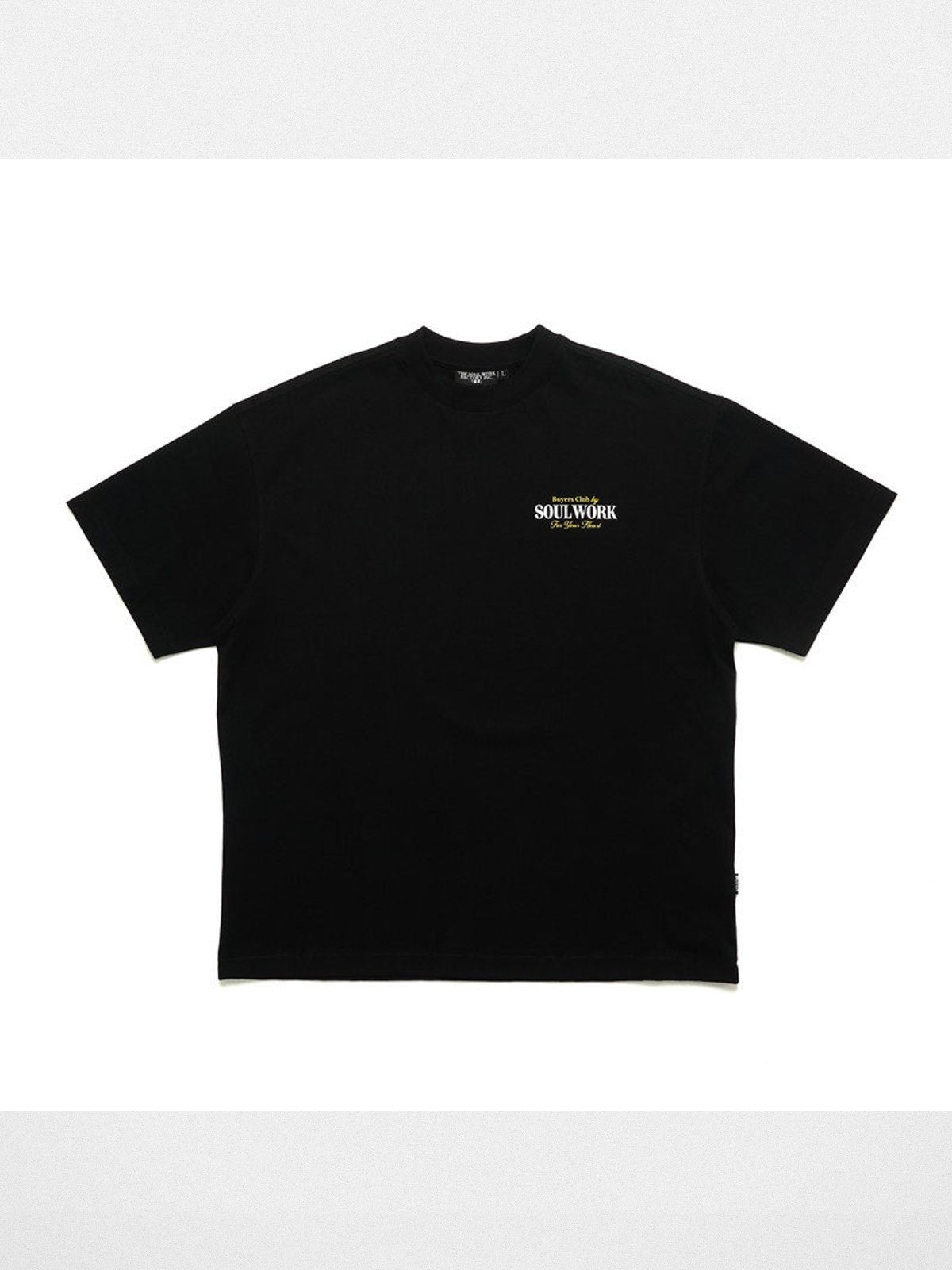 SWFI Heavyweight Cotton Logo T Shirt in Black