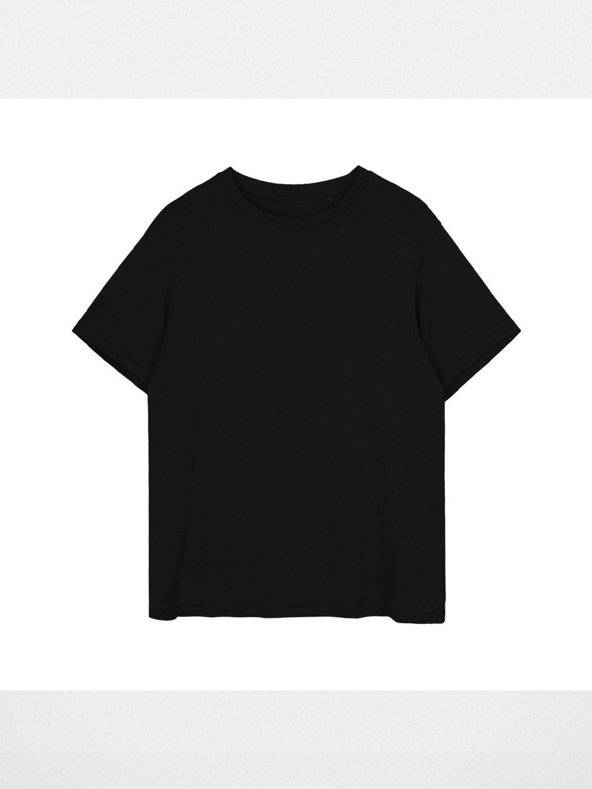 Simple Project Merino Wool Blend Crew T Shirt in Black