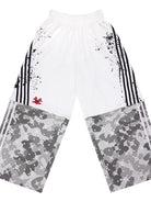 CFIERCE Detachable Leg Skull Sweatpants in White