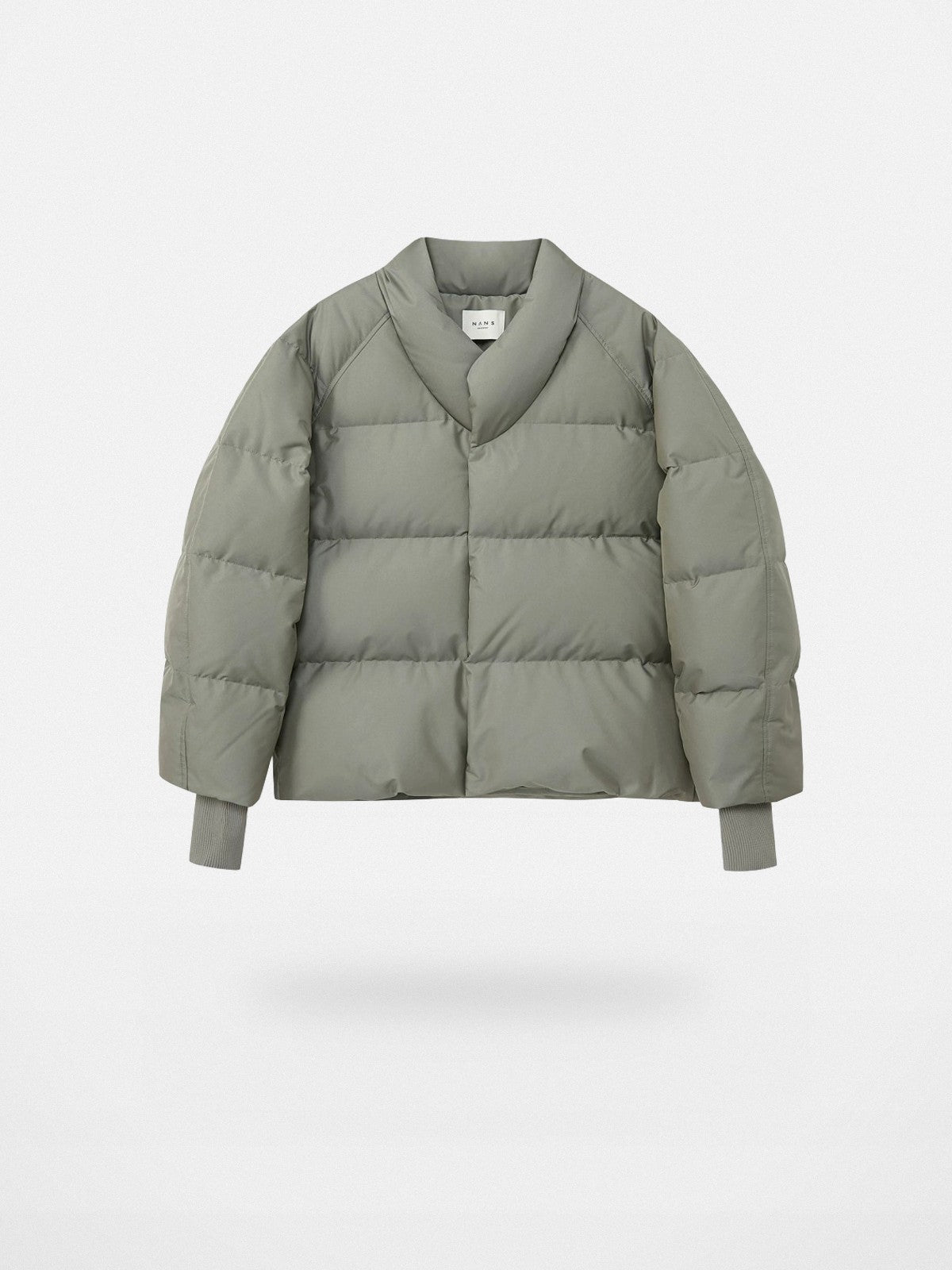 NANS Kimono Collar Down Puffer in Mint