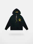 MEDM M Buckle Graphic Hoodie in Black