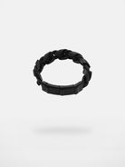 BLACKHEAD Braided Cowhide Steel Bracelet in Black