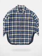 UNKNOWNWORLD Oversized Padded Flannel Shirt in White