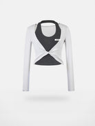 PUKI Mock Layered Halter Top in Gray