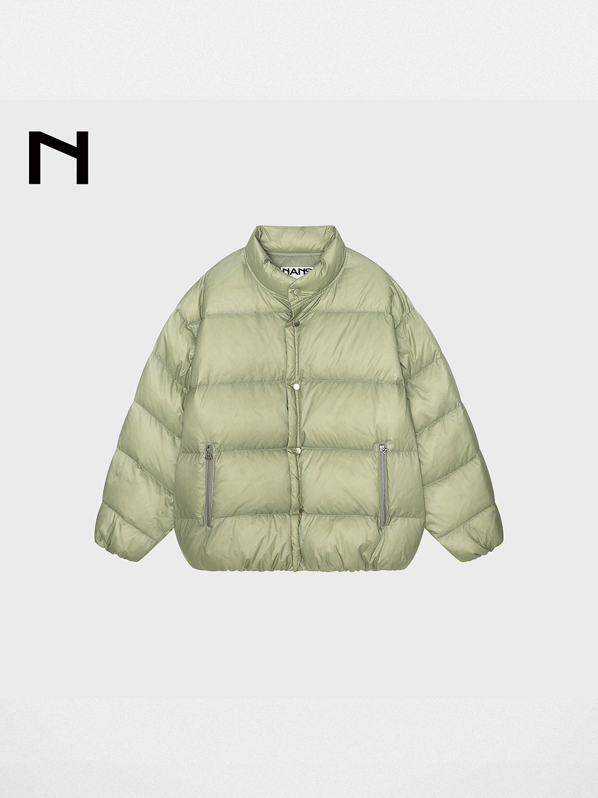 NANS 90 Goose Down Jacquard Puffer in Mint