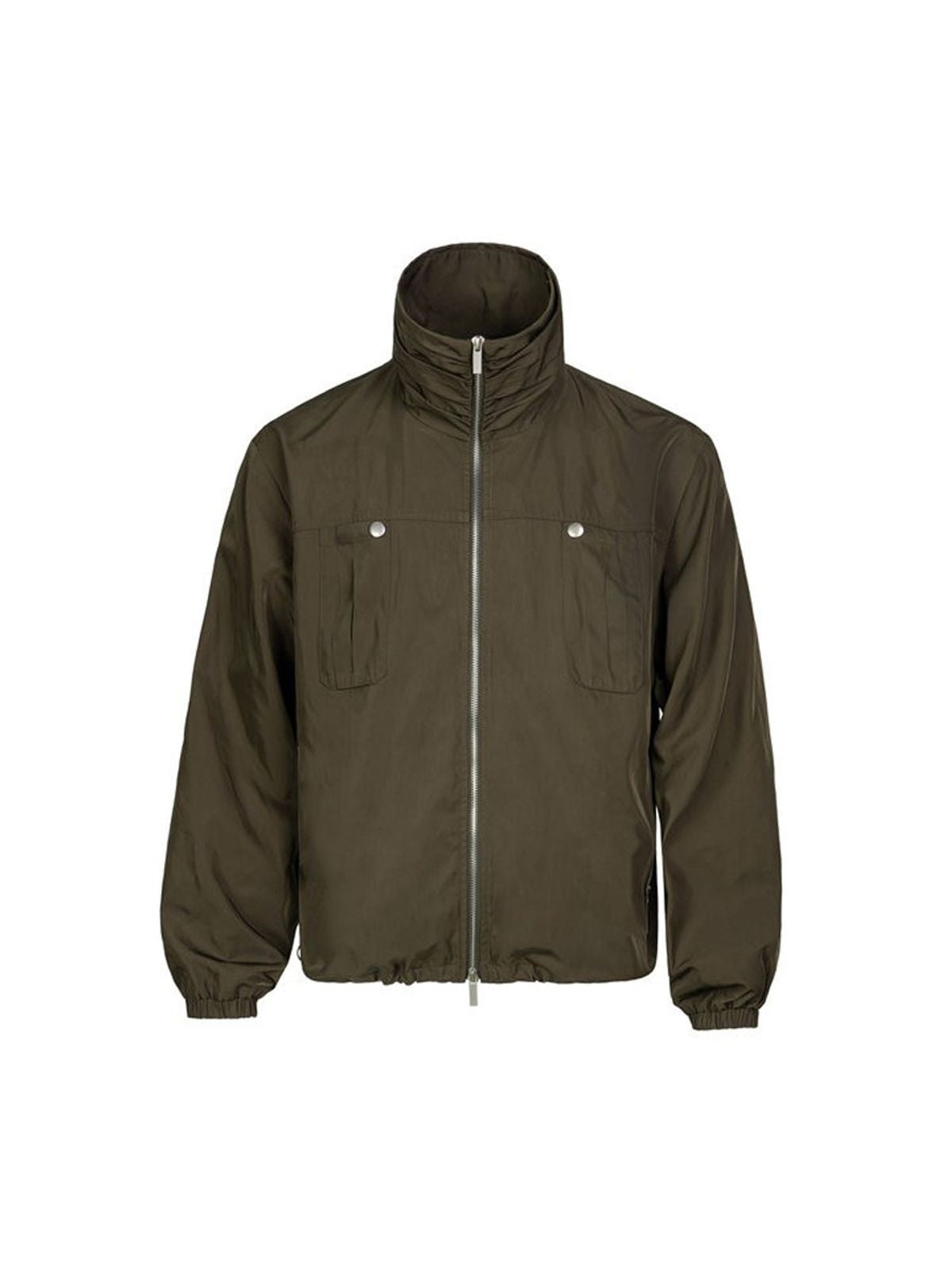 THELIGHT OFFICIAL High Neck Waterproof Workwear Jacket in Green