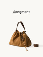 Songmont Suede Baina Hobo Bag in Brown