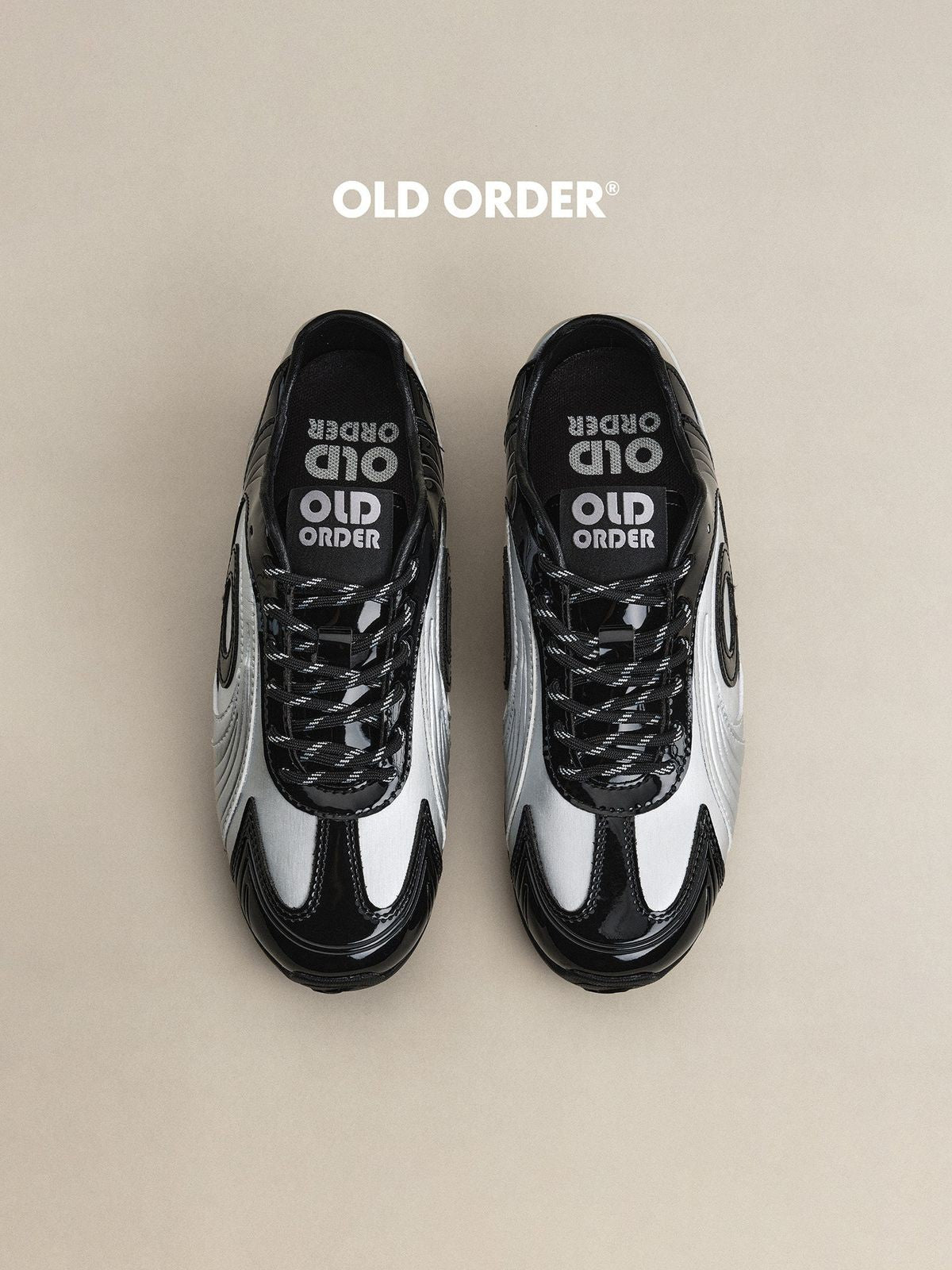 OLDORDER Turbine Lite Silver Sneakers in Black