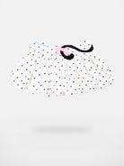 CFIERCE Embroidered Cat Tail Bubble Skirt in White