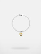BLACKHEAD Two Tone Star Pendant Bracelet in Silver