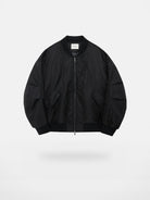 NANS Curved Panel Thinsulate Bomber in Black