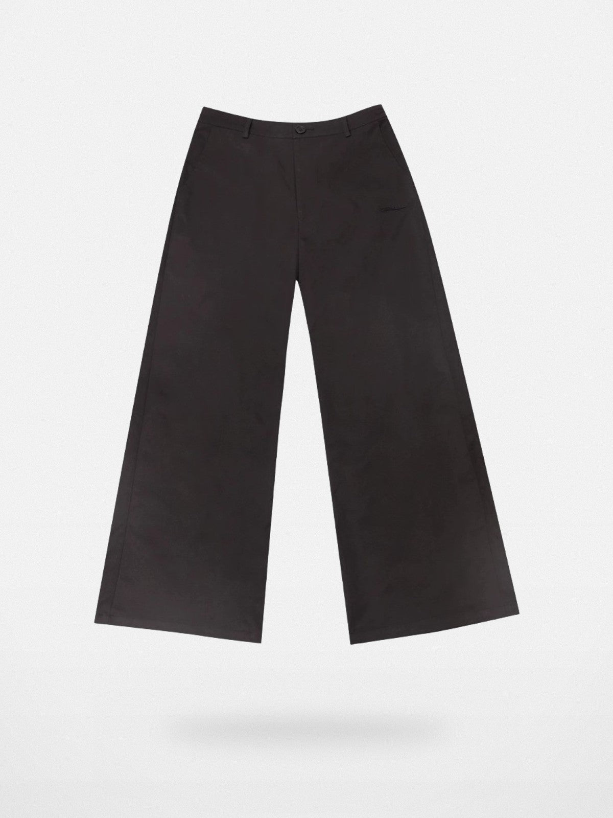 THELIGHT OFFICIAL Wide Leg Floor Length Trousers in Black