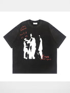LOSTCTRL Mohe Ballroom Washed Graphic Tee in Black