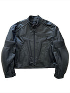 UNKNOWNWORLD Structured Cowhide Biker Jacket in Black