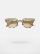 FUTURE UPDATE N6 Semi Rimless Browline Sunglasses in Beige