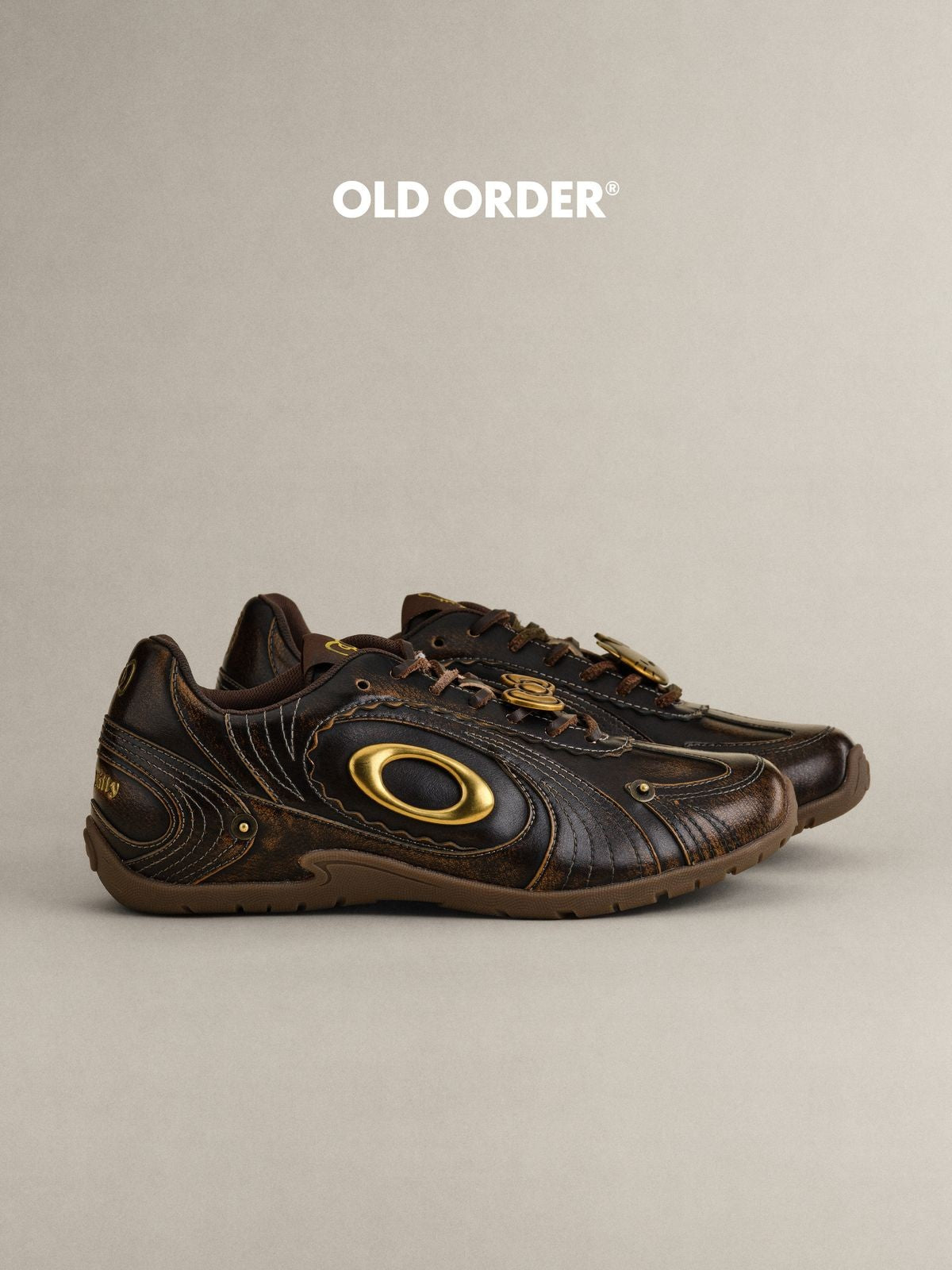 OLDORDER Hello Kitty Turbo Lite GAT Sneakers in Brown