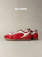 OLD ORDER Turbo Lite Mickey Suede Sneakers in Off-White