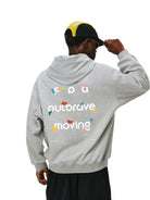 FPA Heavyweight Graphic Hoodie in Gray - On Model