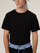 Retro 21 Liquid Ammonia Cotton T Shirt in Black - On Model