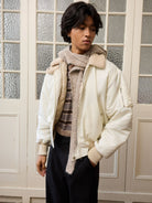 Retro 21 Thinsulate Padded B 15 Jacket in Yellow - On Model