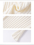 ARISEISM Wide Ribbed Square Neck Top in White