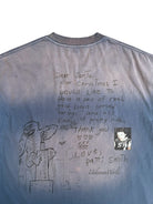 UNKNOWNWORLD Sun Faded Distressed Graphic T Shirt in Navy