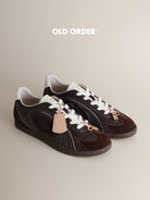 OLD ORDER Dark Brown German Army Trainers in Brown