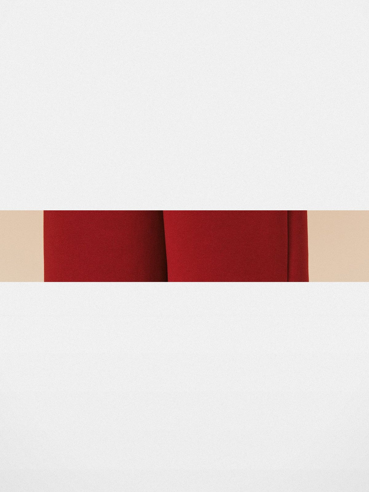 FPA Heavyweight Terry Straight Leg Sweatpants in Red - Detail