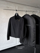 Roolrren Homme Solotex Stand Collar Tech Jacket in Black