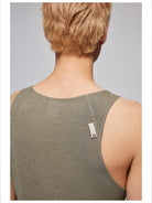 Simple Project Slim Fit Knitted Tank Top in Olive - Detail