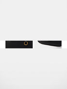 Songmont Contrast Stitch Leather Bowling Bag in Black - Detail