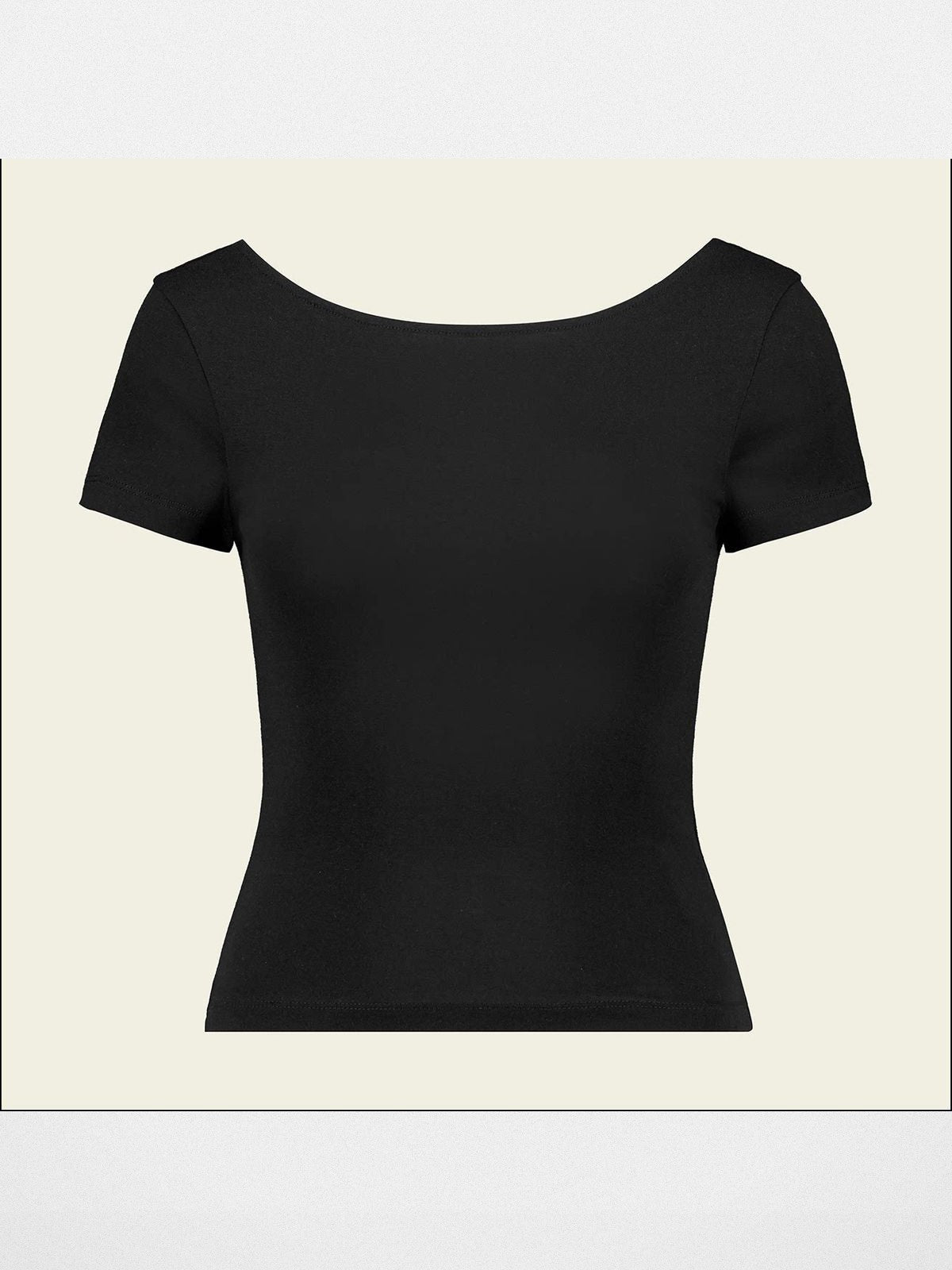 FaxCopyExpress Sunlit Beam Backless Top in Black