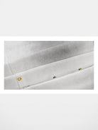 MEDM Rhinestone Double Knee Jeans in White - Detail