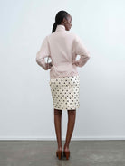 RARELY ALIKE Zip Front Workwear Jacket in Pink - On Model