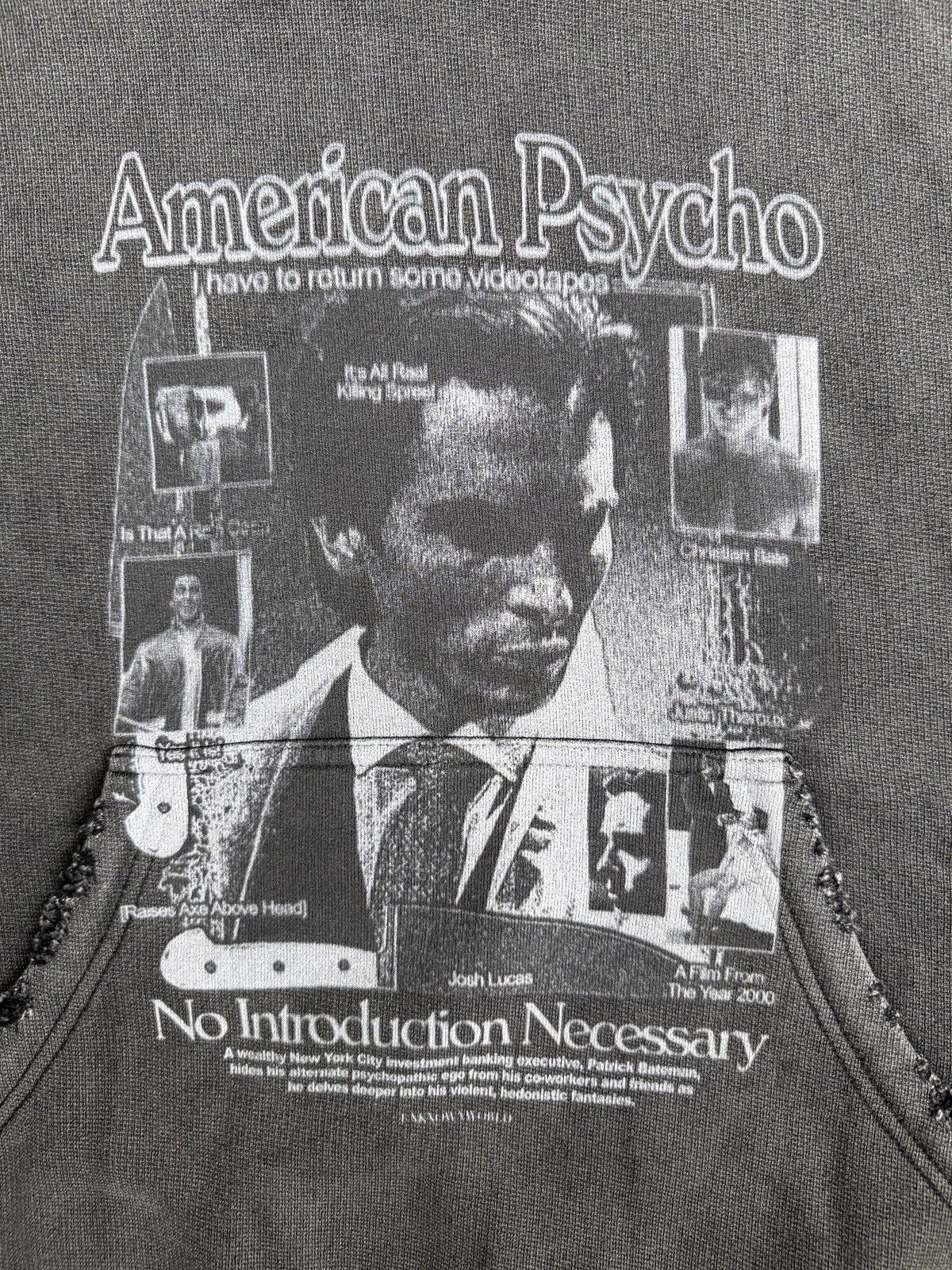 UNKNOWNWORLD Distressed Washed Graphic Hoodie in Black - Detail