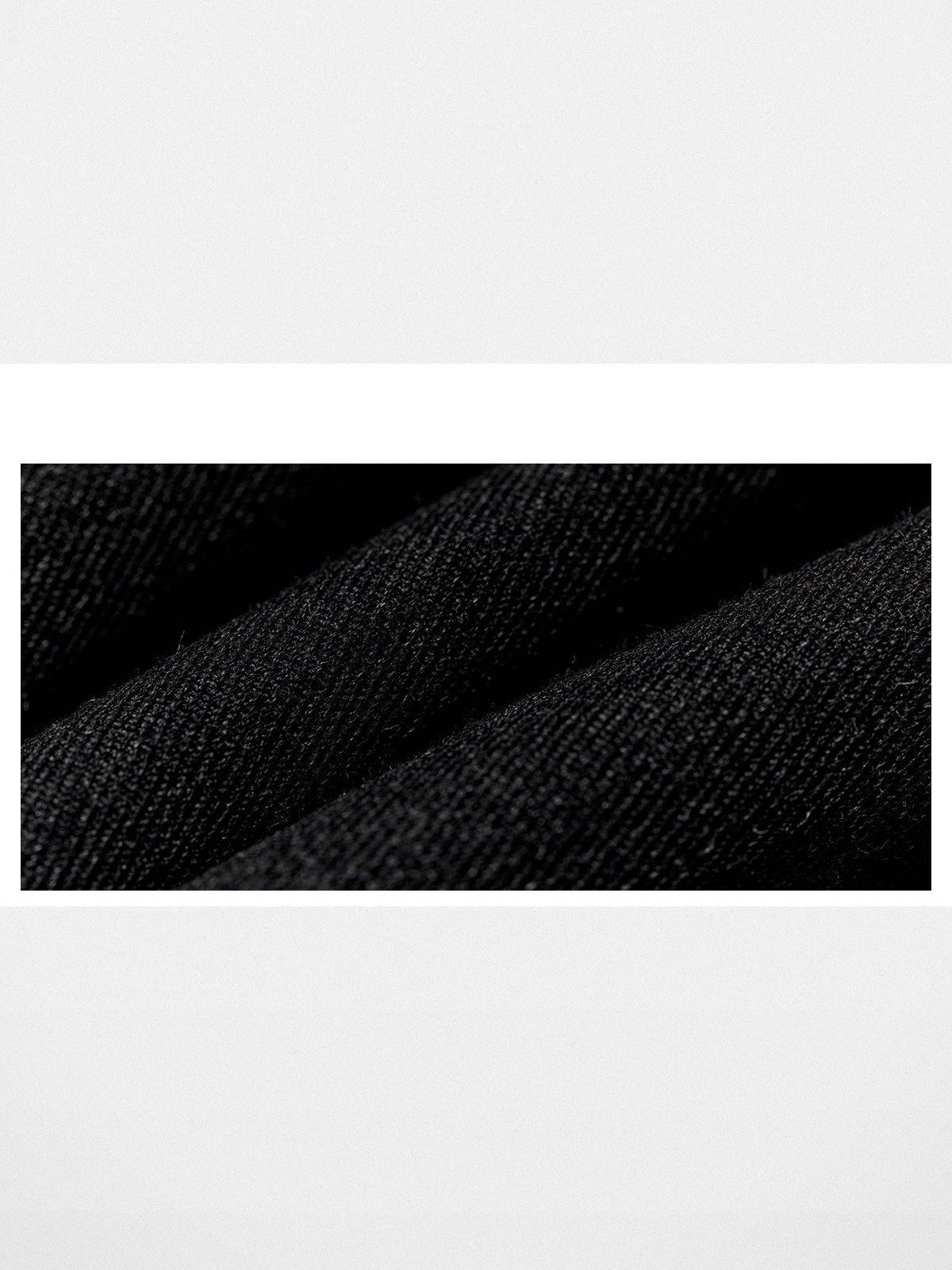 RandomPiece Single Pleat Merino Wool Trousers in Black - Detail